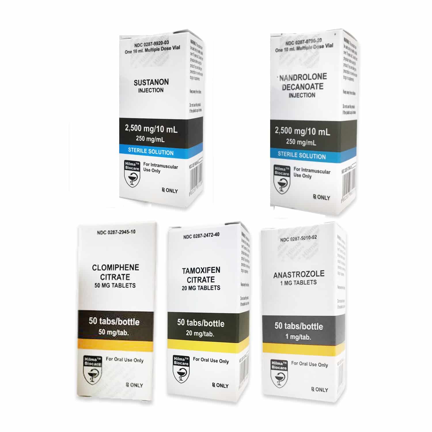 PACK MASS POZIOM I (WSTRZYKNIĘCIE) SUSTANON 250 + DECA 250 + PCT (8 TYGODNI) Hilma