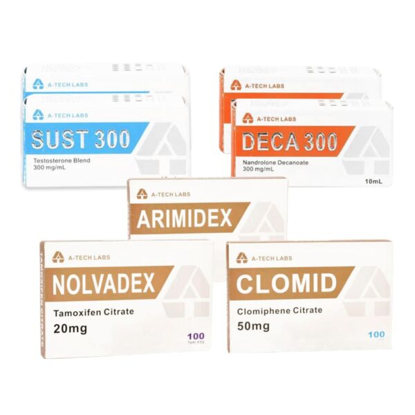 PACK MASS POZIOM II (WSTRZYKNIĘCIE) A TECH LABS SUSTA+ DECA + PCT (8 TYGODNI)