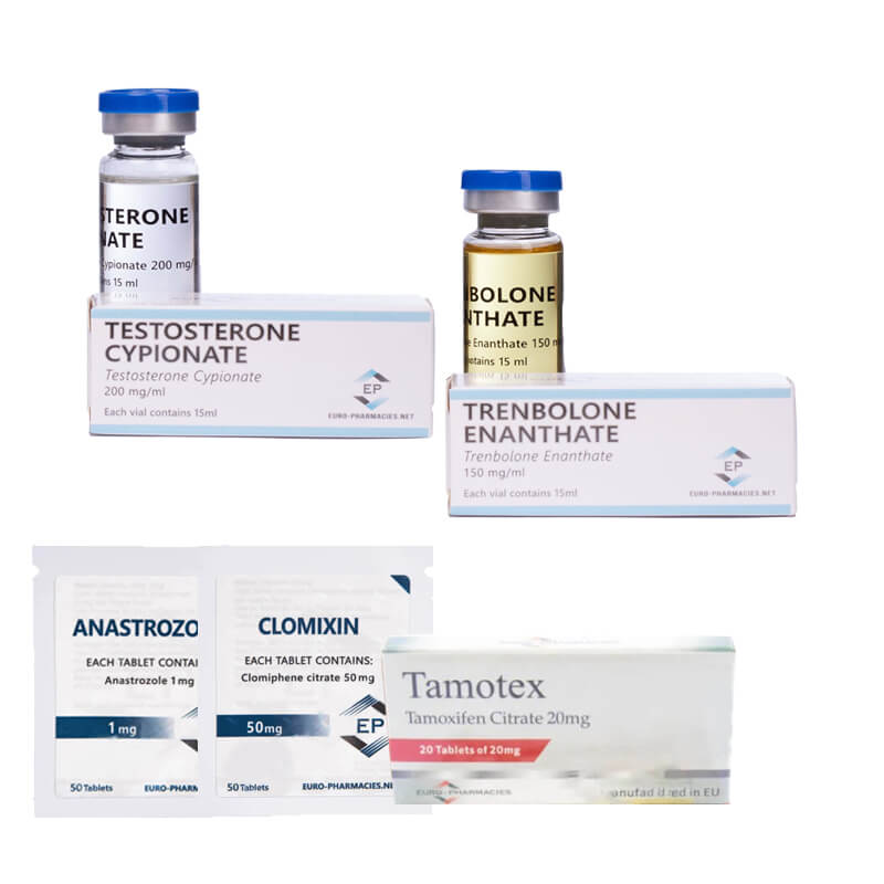 Pakiet na przyrost masy mięśniowej: Testosteron Cypionate + Trenbolon Enanthate (10 tygodni) Apteki Euro