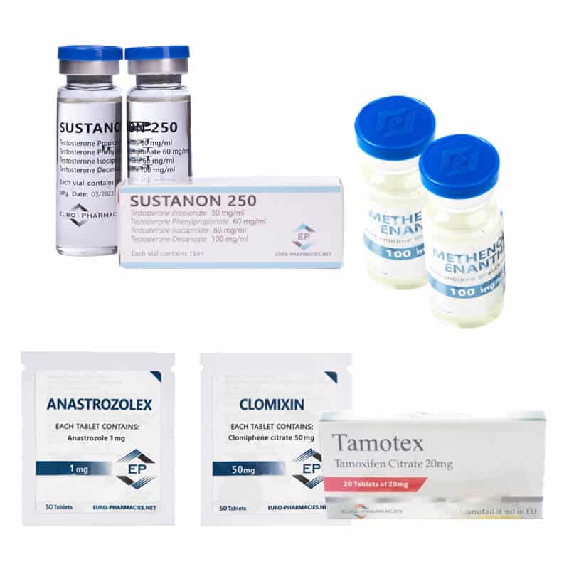 Pakiet na przyrost masy mięśniowej (INJEKT) SUSTANON + PRIMOBOLAN + PCT (8 tygodni) Apteki Euro