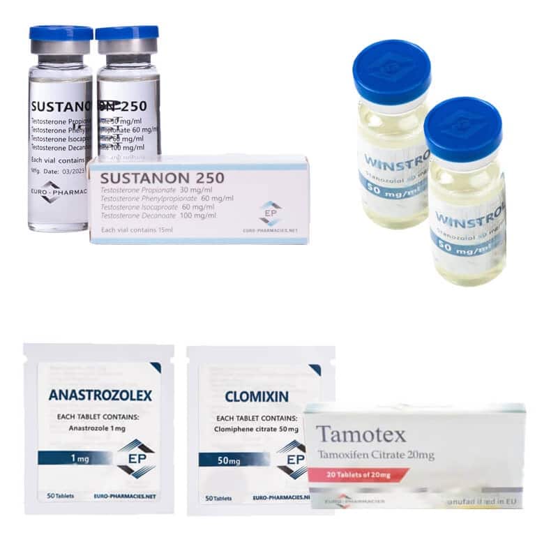 Pakiet na przyrost masy mięśniowej LEVEL II (INJEKT) Sustanon + Stanozolol (8 tygodni) Apteki Euro