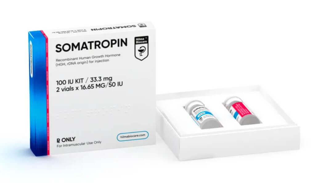 Somatropina 2 fiolki hilma 16,65 mg