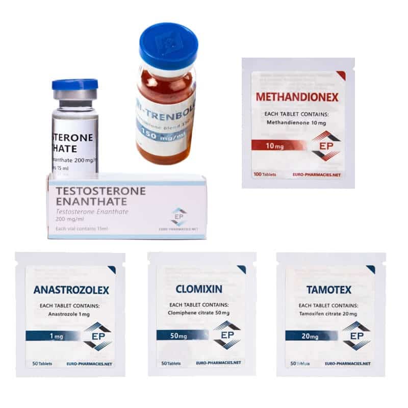 Opakowanie doustne do wstrzyknięć Lean Mass Gain EURO PHARMACIES DIANABOL TEST E TRI TREN 10 tygodni