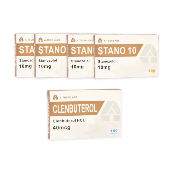 Suchy kompres Tech Labs Winstrol + Clenbuterol doustny steryd (10 tygodni)