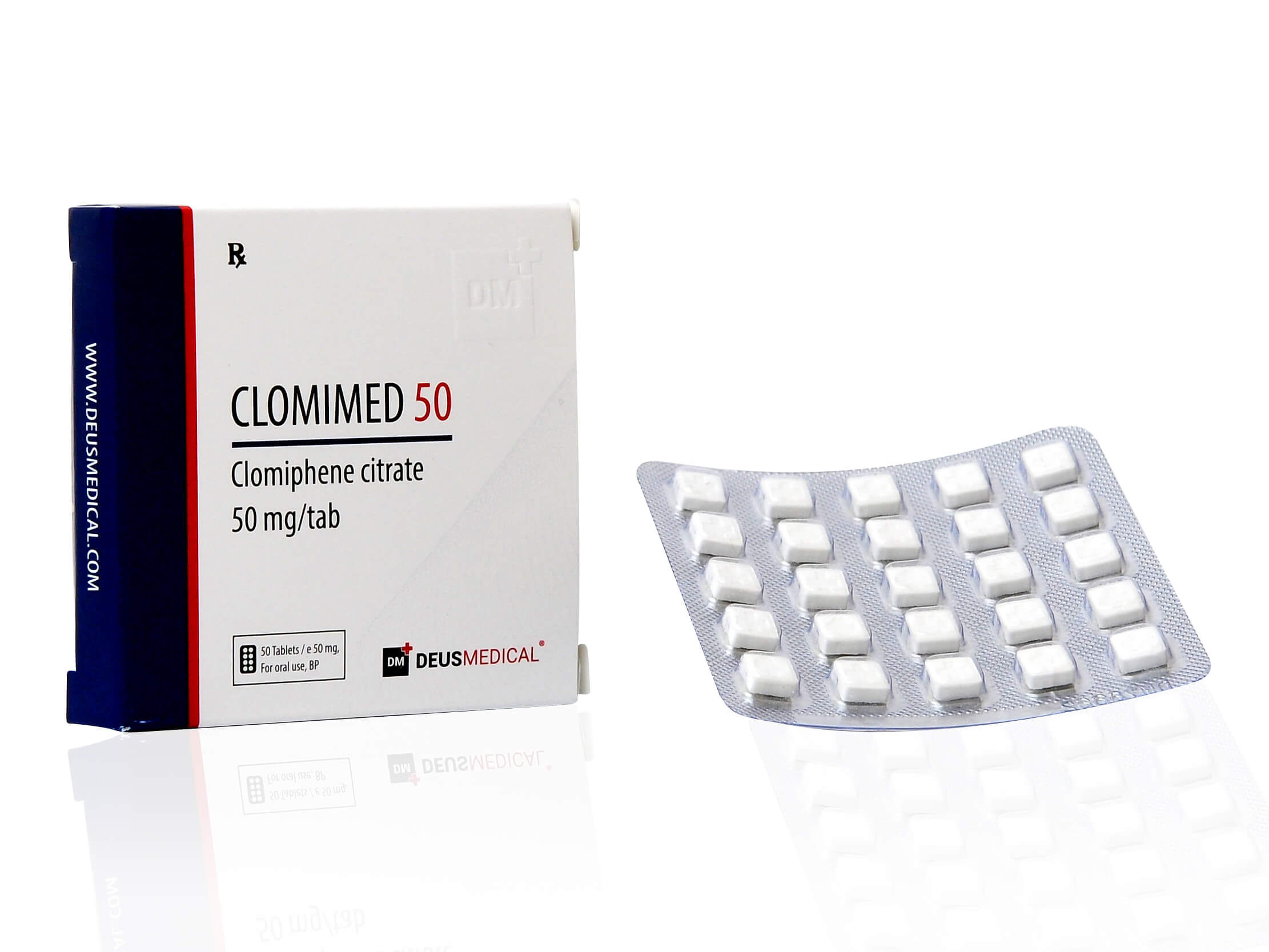 DEUSMEDICAL CLOMIMED 50 PRZÓD+BLISTER2