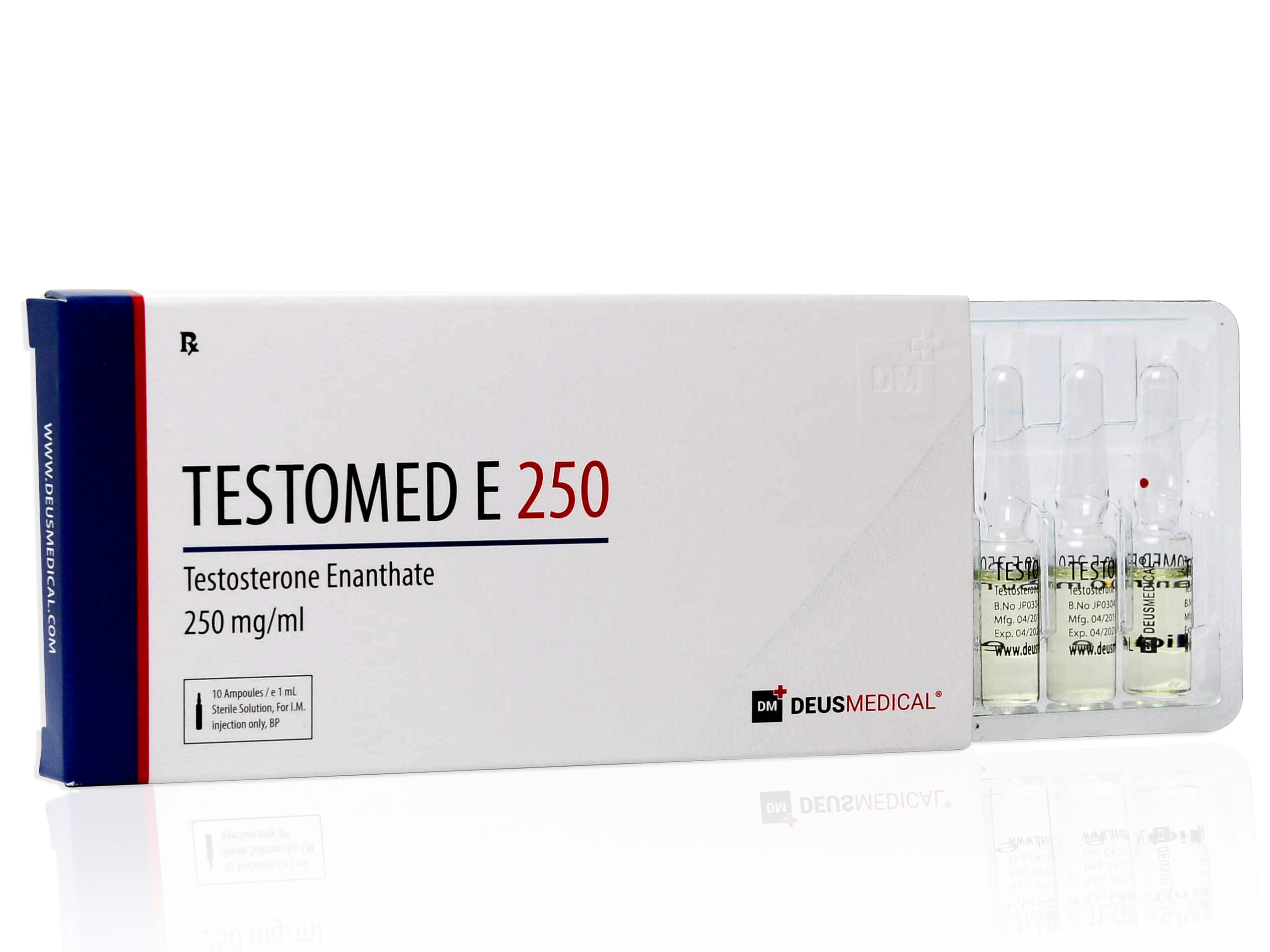 DEUSMEDICAL TESTOMED 250 PRZÓD + 3AMP
