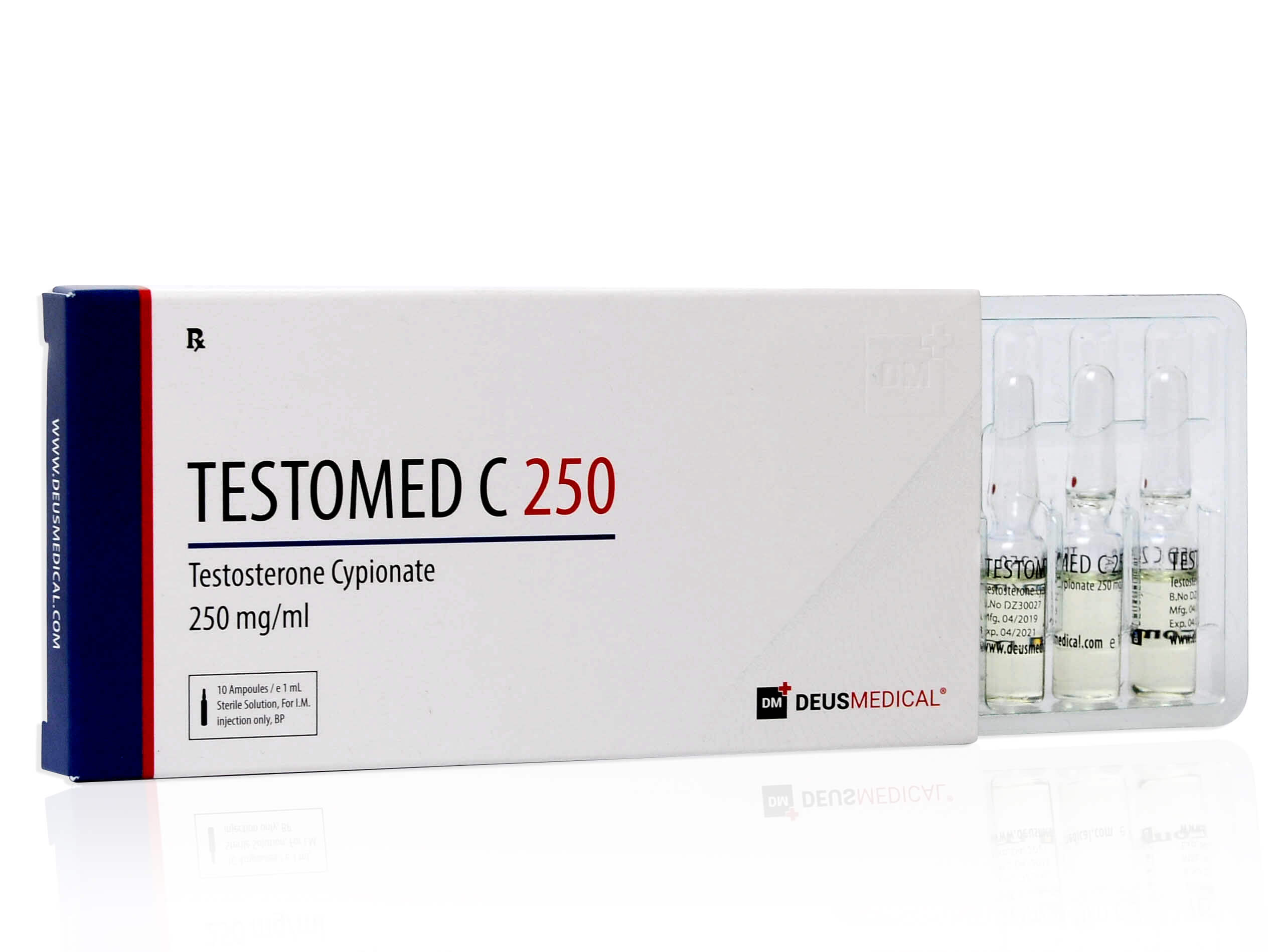 DEUSMEDICAL TESTOMED C 250 PRZÓD+3AMP