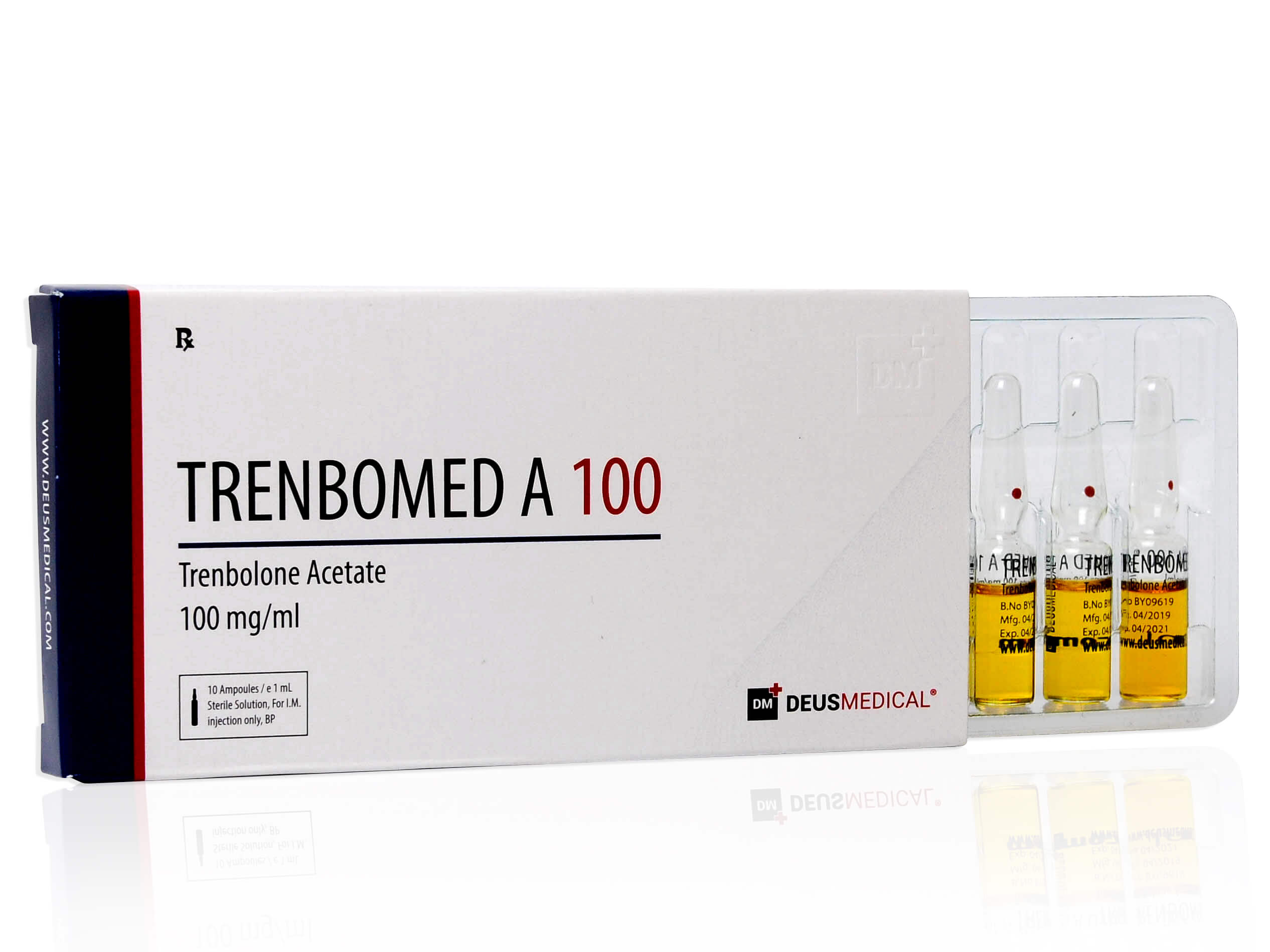 DEUSMEDICAL TRENBOMED A 100 PRZÓD+3AMP