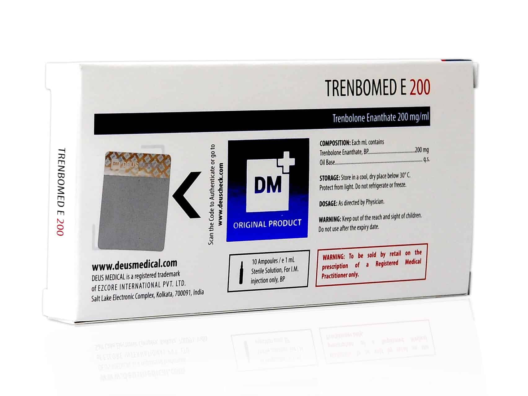 DEUSMEDICAL TRENBOMED E 200 POWRÓT