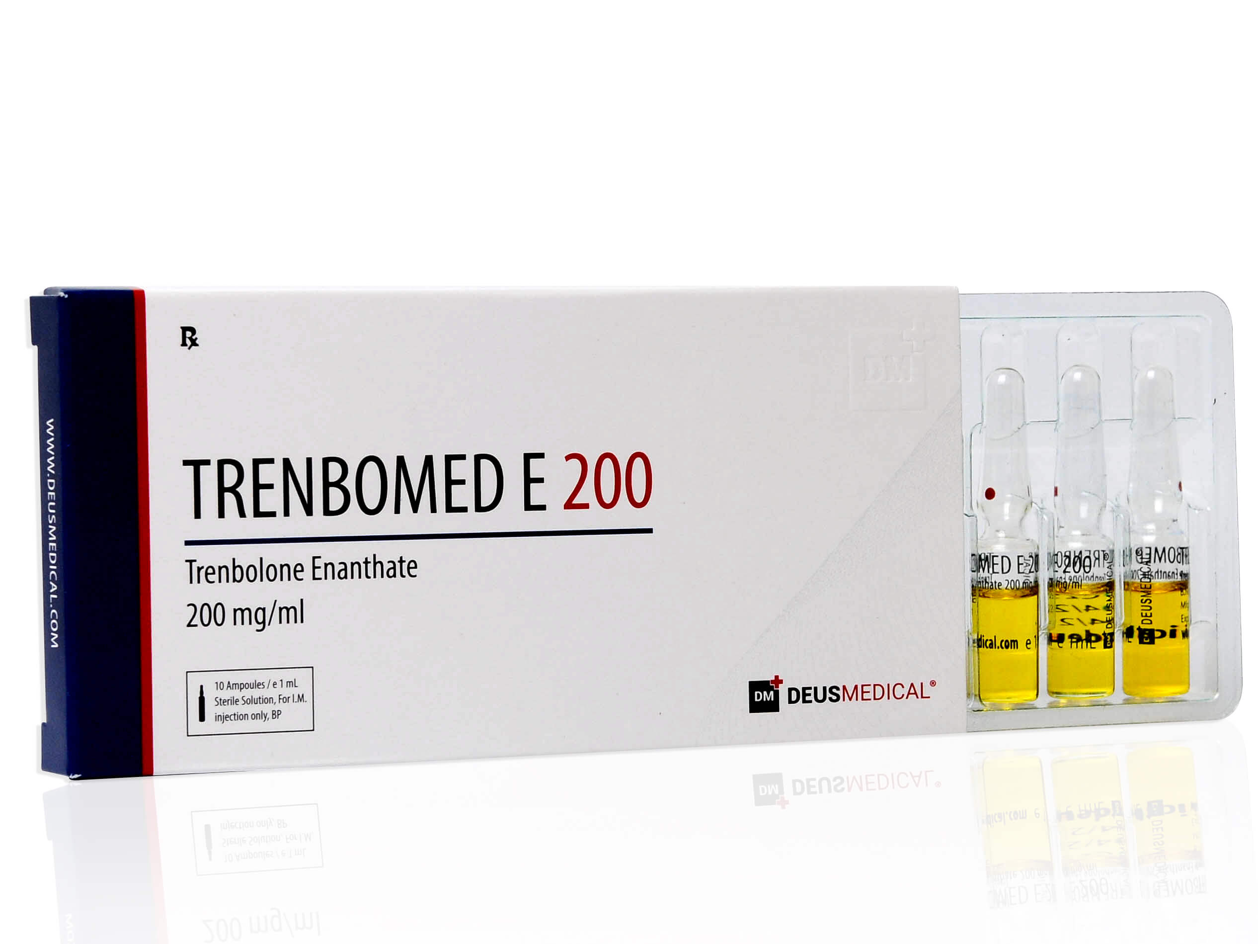 DEUSMEDICAL TRENBOMED E 200 PRZÓD+3AMP