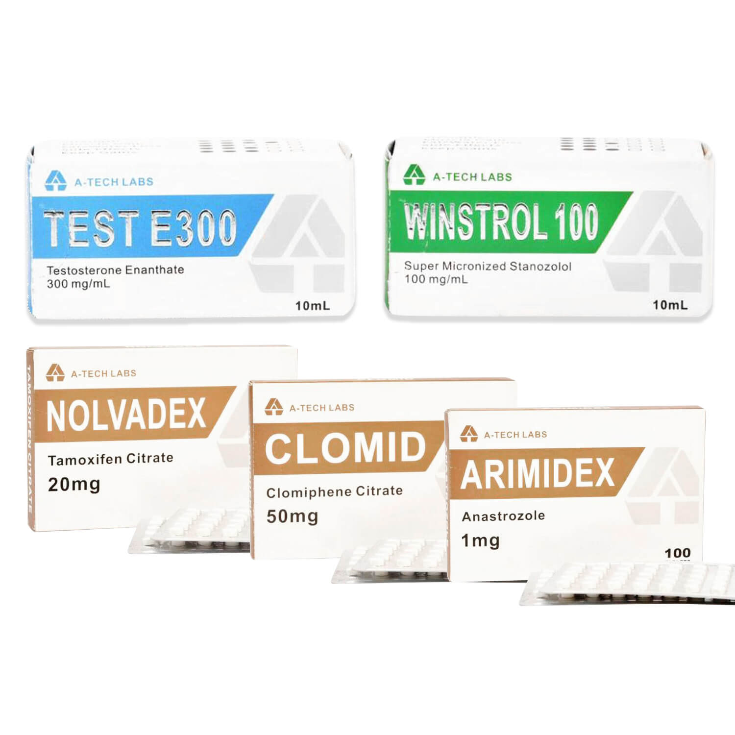 Test masy suchej E Wstrzyknięcie Winstrolu 8 tygodni A Tech
