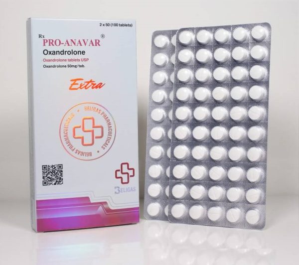 Anavar Pro (50 mg 100 tabletek) Beligas (międzynarodowy)