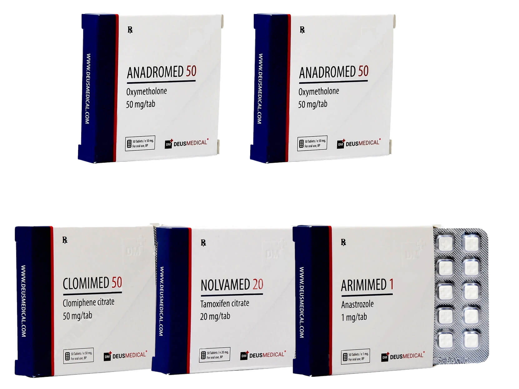 Opakowanie masowe Steryd doustny Anadrol Oxymetholone 4 tygodnie Deus Medical