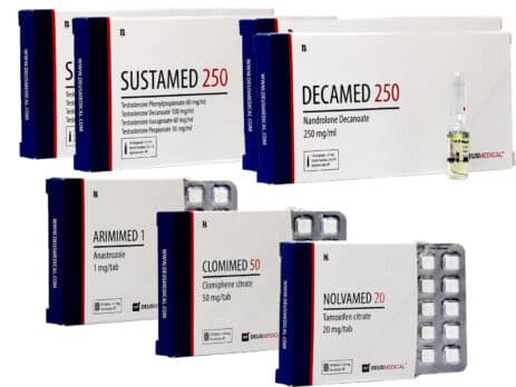 Pakiet Mass Gain LEVEL II INJECT SUSTANON DECA PCT 8 tygodni Deus Medical 463×348