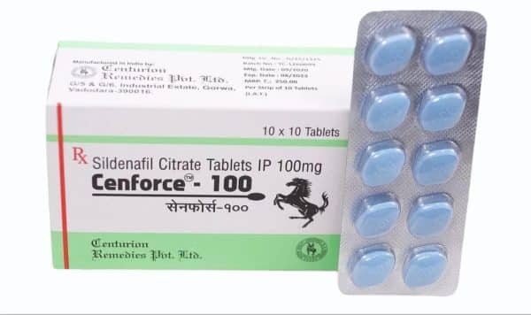 Cenforce 100 MG (Sildenafil Citrate 100mg) (100 tabs) - CENTURION