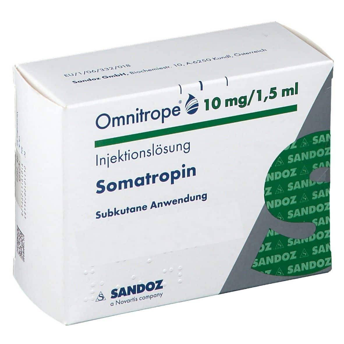 Somatropina Omnitrope 30 Iu 10 mg 1,5 ml Cart. Sandoz