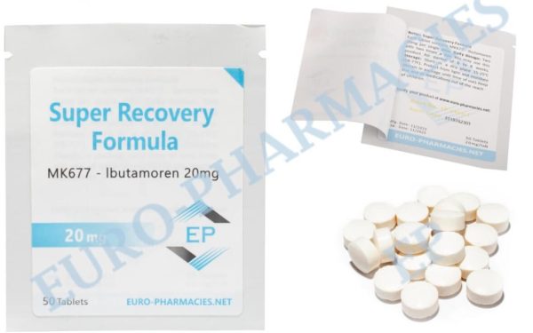 Super recovery (Ibutamoren MK677) 20 mg tabl. 50 tabletek Euro Pharmacies EU