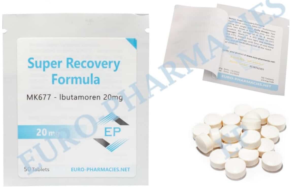 Super recovery (Ibutamoren MK677) 20 mg tabl. 50 tabletek Euro Pharmacies EU