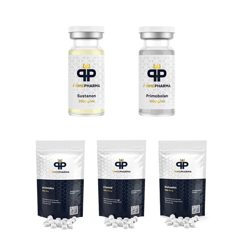 LEAN MUSCLE PACK (WSTRZYKNIĘCIE) SUSTANON + PRIMOBOLAN + PCT (8 tygodni) PRIME PHARMA