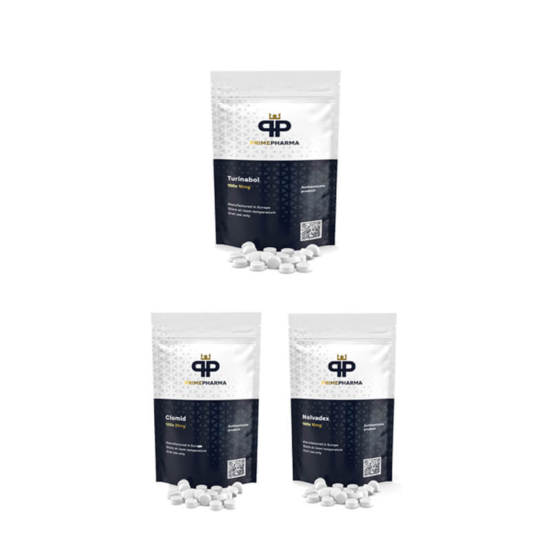 TURINABOL DRY MASS GAIN PACK + OCHRONA + PCT (4 tygodnie) PRIME PHARMA