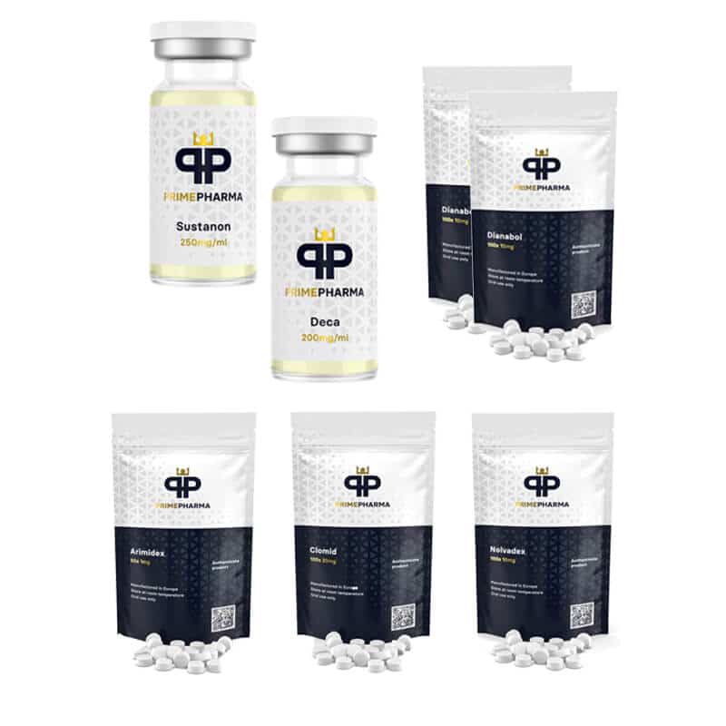 Pakiet Mass Gain INJECT SUSTANON DECA DIANABOL 8 tygodni PRIME PHARMA