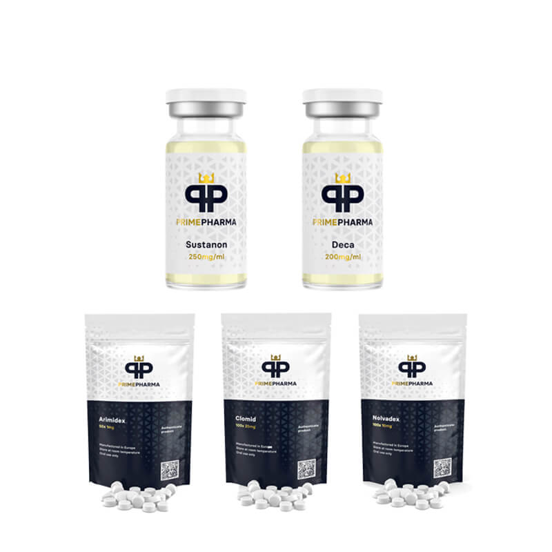 POZIOM I (WSTRZYKNIĘCIE) Opakowanie na przyrost masy SUSTANON 250 + DECA DURABOLIN 250 (8 tygodni) PRIME PHARMA