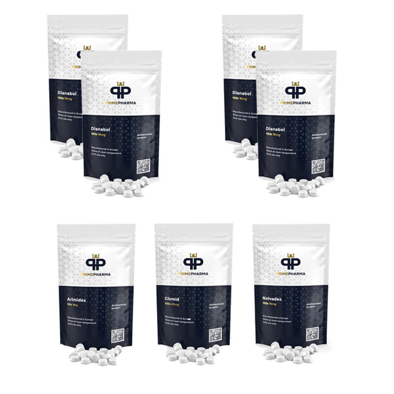 Pakiet Mass Gain (doustny) Dianabol + PCT (8 tygodni) Prime Pharma
