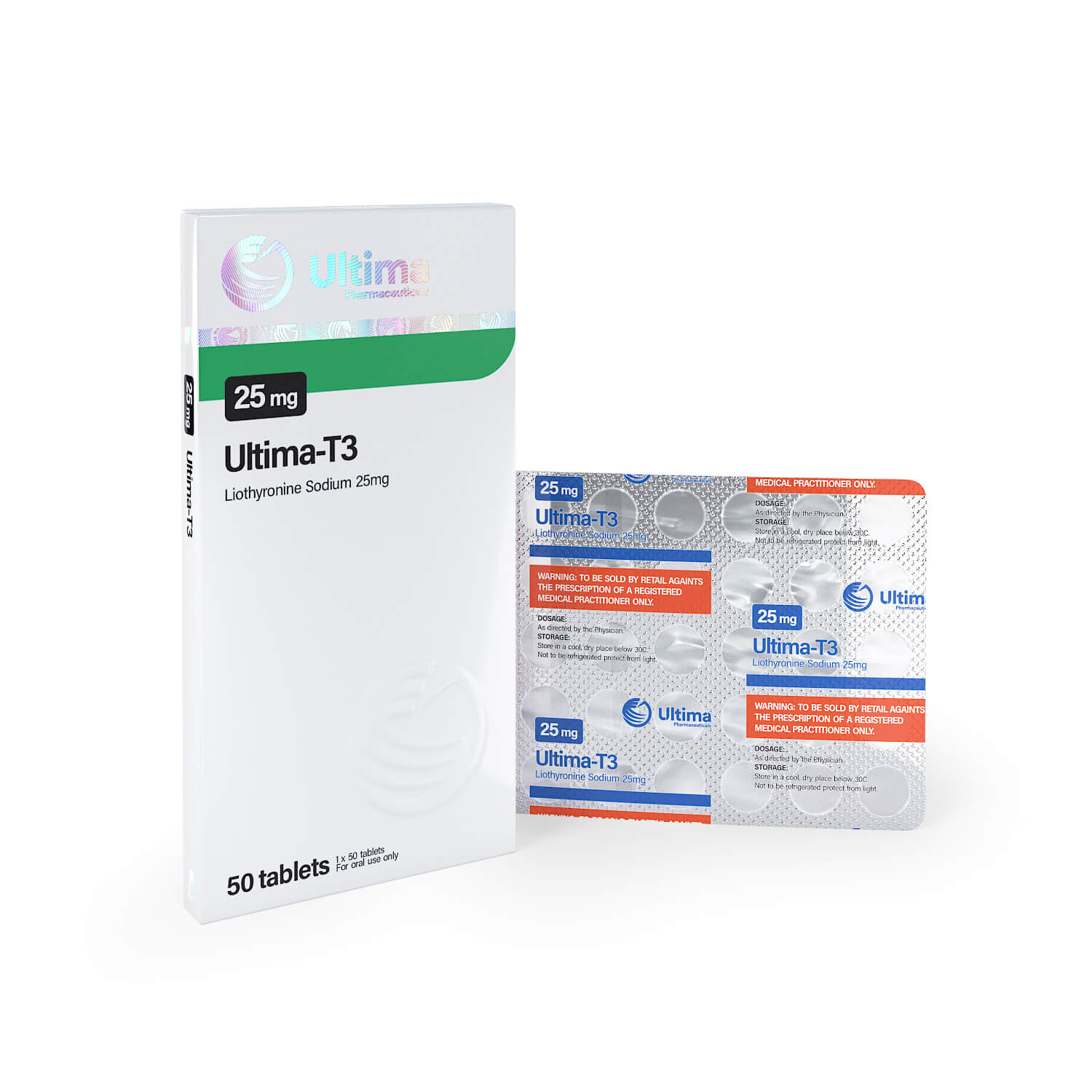 Ultima T3 50 tabletek x 25 mcg