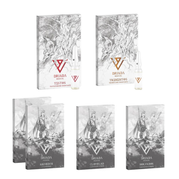 DRIADA MEDICAL Lean Mass Gain Pack: Testosteron Enanthate, Trenbolon Enanthate (10 tygodni)