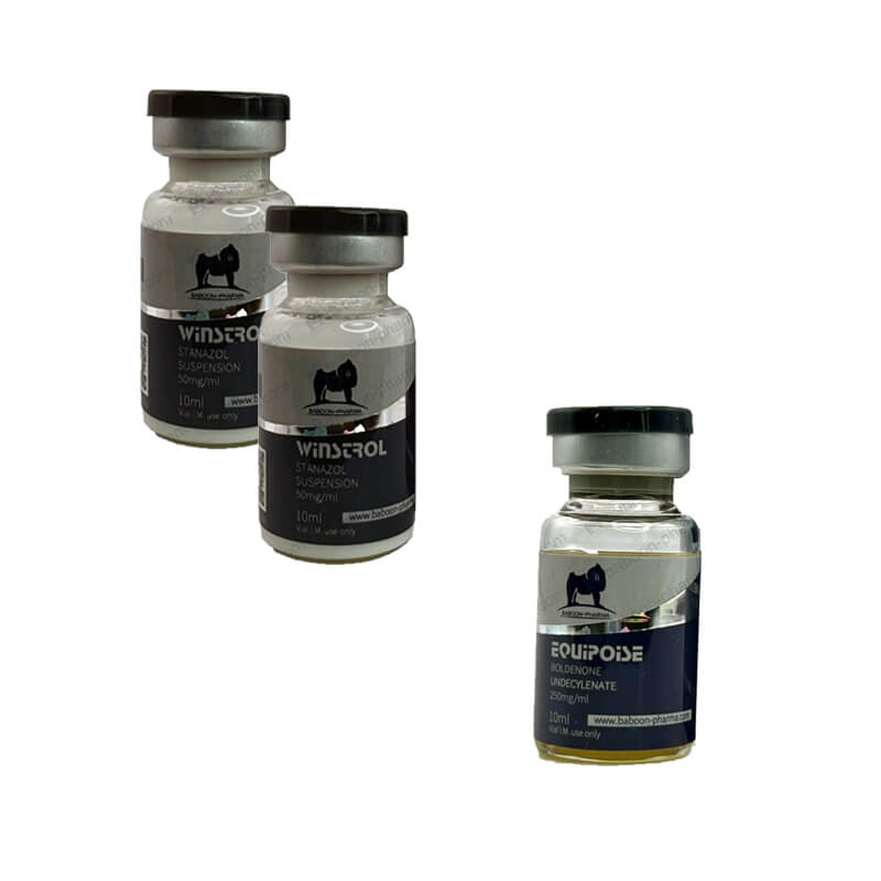 Pakiet wytrzymałościowy Boldenone Winstrol Steroidy wstrzykiwane Baboon Pharma