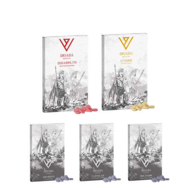 Pakiet masy mięśniowej 4 tygodnie Dianabol Winstrol Driada Medical