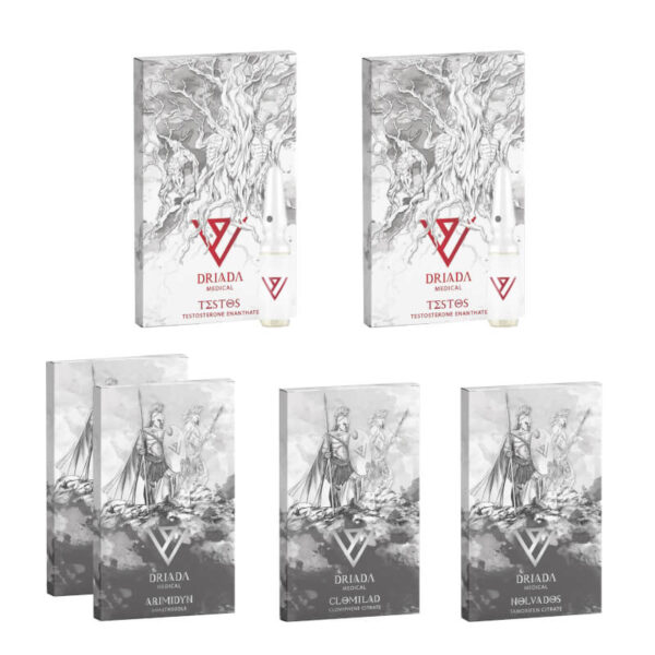 Pakiet Mass Gain (8 tygodni) Testosteron Enanthate + Ochrona + PCT DRIADA MEDICAL