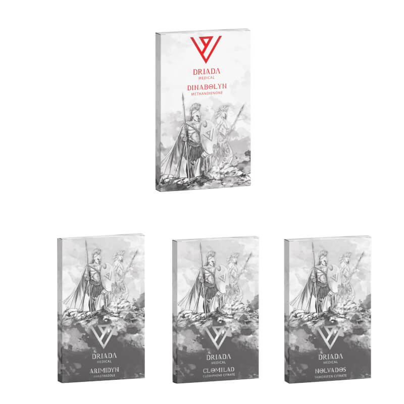 Pakiet Mass Gain (doustny) Dianabol + Ochrona + PCT (4 tygodnie) Driada Medical