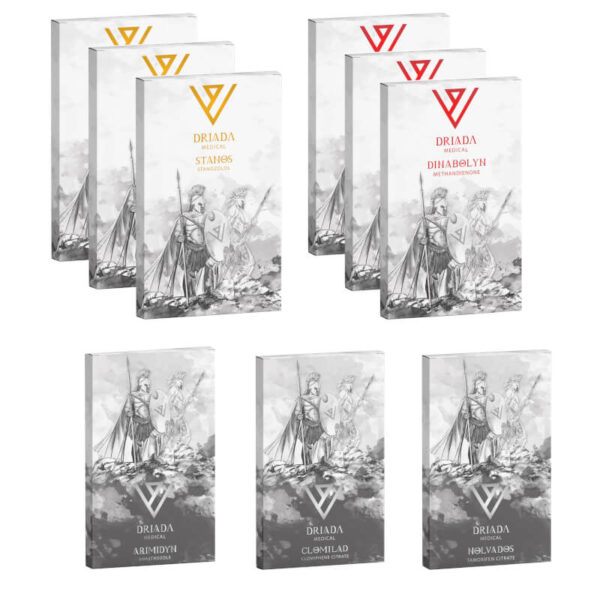 Driada Medical Lean Mass Gain Pack: sterydy doustne Dianabol + Winstrol (8 tygodni)