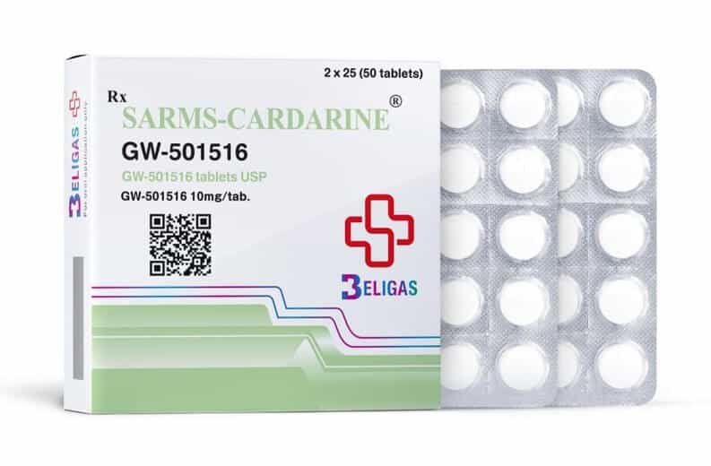 Sarms Cardarine 10 mg 50 tabletek beligas