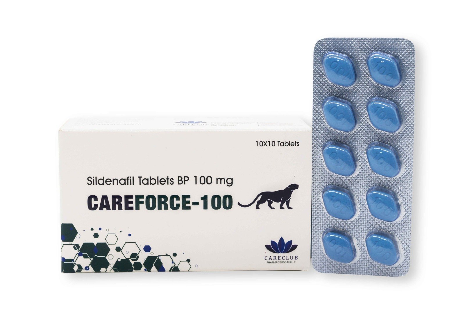 Careforce 100 mg cytrynian sildenafilu BP 100 tabletek Apteka UE