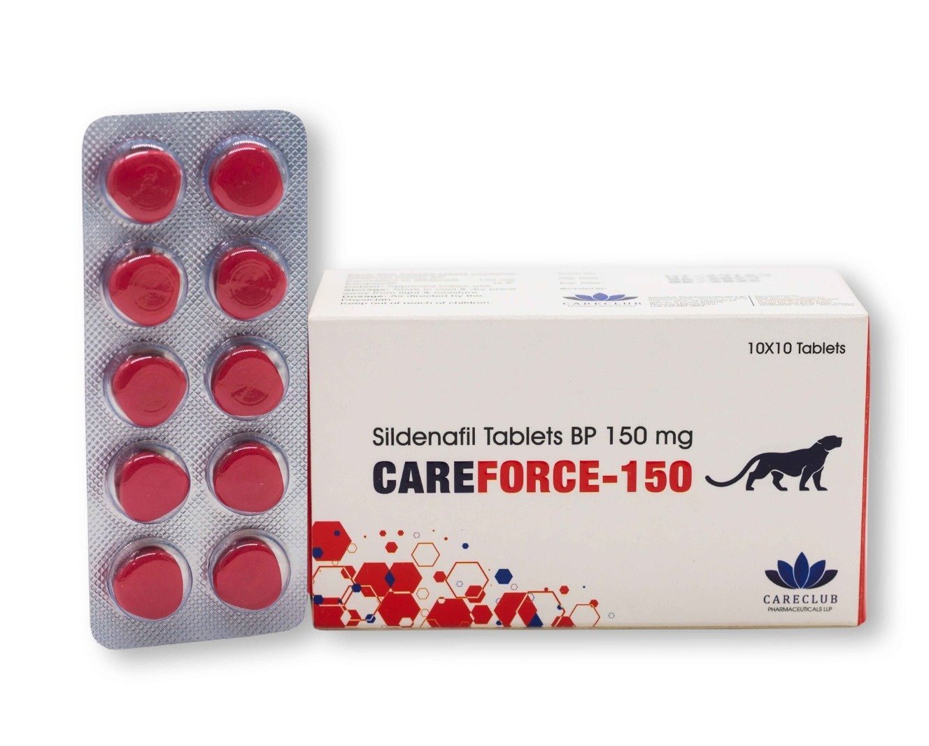 Careforce 150mg Sildenafil BP 100 tabletek Apteka UE