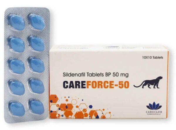 Careforce 50mg Sildenafil BP 100 tabletek Apteka UE