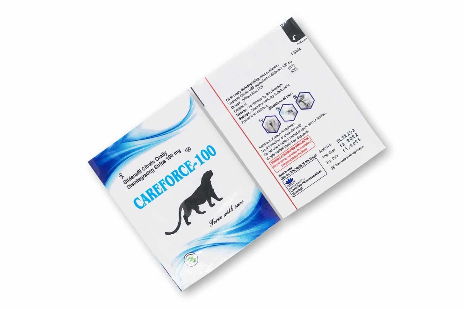 Careforce CT 100 mg Sildenafil Chewable 100 tabletek Apteka UE
