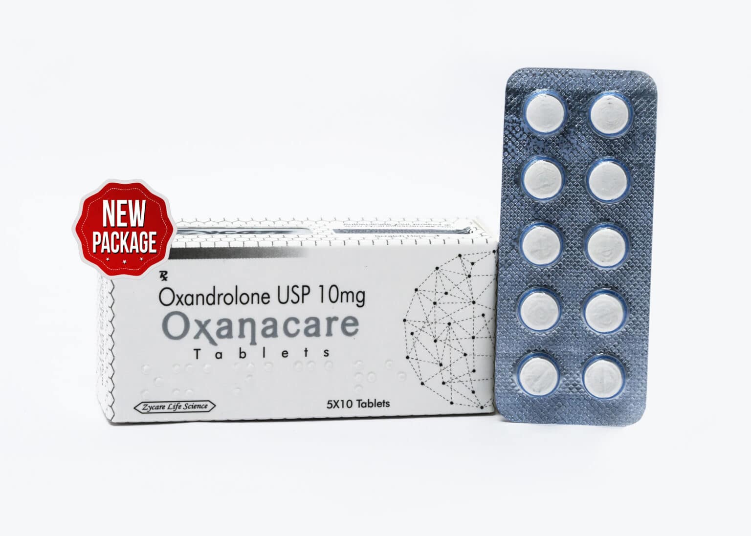 Tabletki oksandrolonu OXANACARE 10 mg 5×10 1