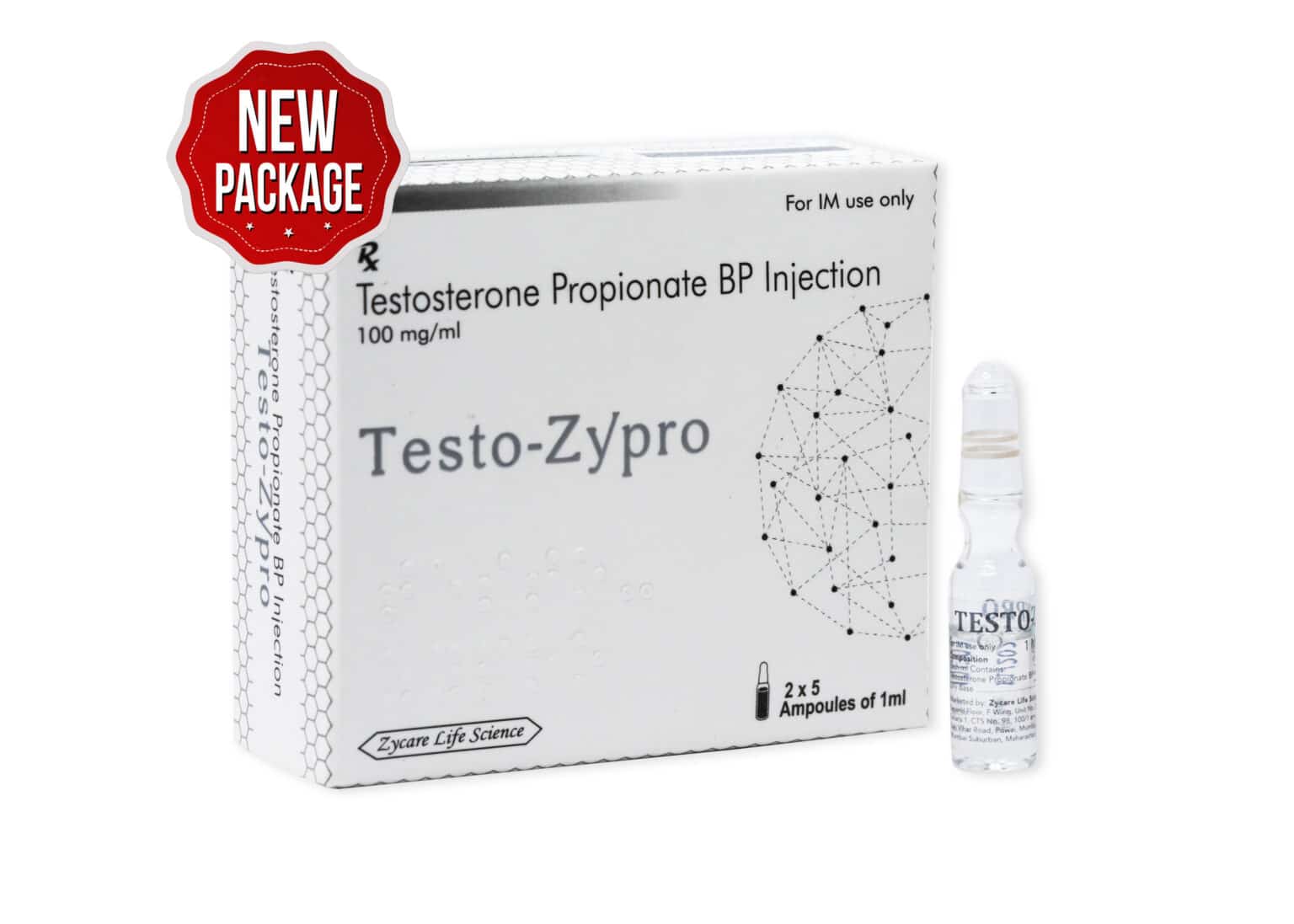 TESTO ZYPRO Testosteron Propionate Inj. 100mg 1×10 1
