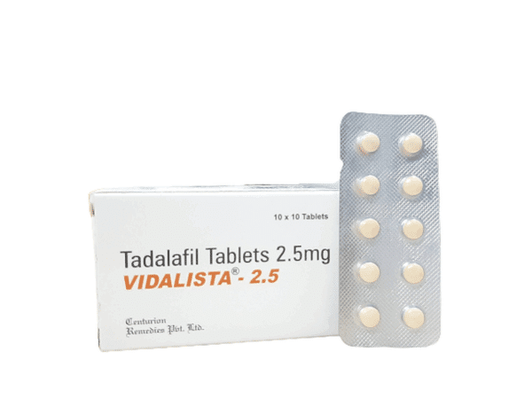 Vidalista 2.5mg Tadalafil Tab 100 tabletek Apteka UE