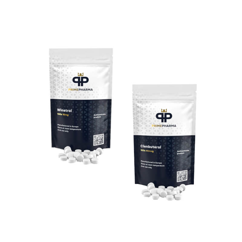 Winstrol + Clenbuterol Prime – zestaw wprowadzający na odchudzanie dla kobiet (8 tygodni)