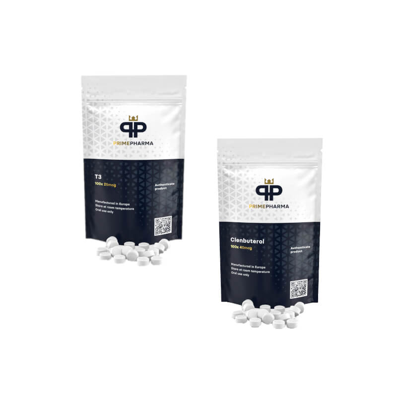 Prime Pharma Women's Weight Loss Pack CLENBUTEROL + T3 (8 tygodni)