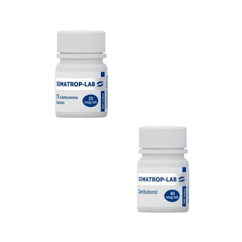 Somatrop Lab Zestaw na odchudzanie dla kobiet: Clenbuterol + T3 (8 tygodni)