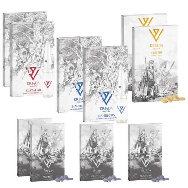 Pakiet na masę mięśniową ORAL INJECT 8 tygodni Sustanon Deca Winstrol Driada Medical 2