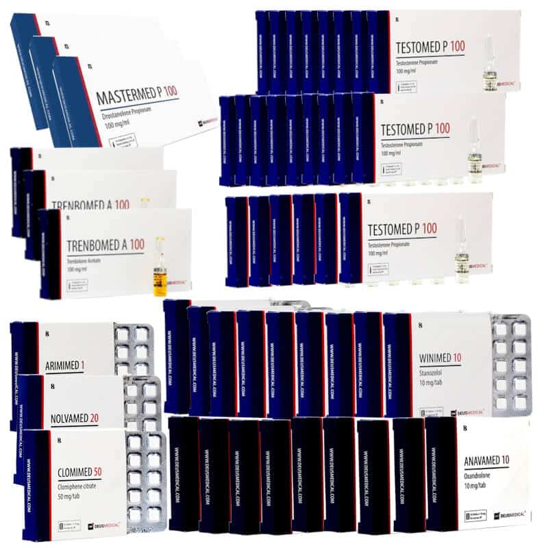 EXTREME LEAN MASS GAIN PACK Test P Tren A Mast P Anavar Winstrol Oral 16 tygodni DEUS