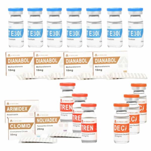 Extreme Mass Gain Pack TEST E DECA TREN A DIANABOL 16 tygodni A TECH