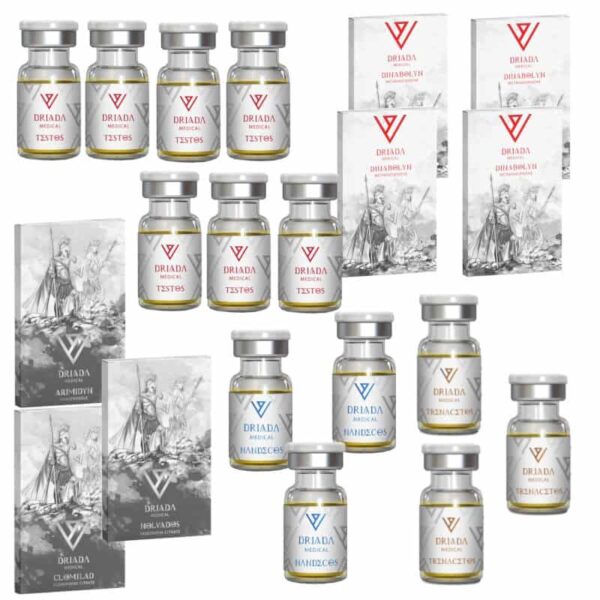 Pakiet ekstremalnego przyrostu masy TEST E DECA TREN A DIANABOL 16 tygodni DRIADA