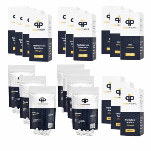 Extreme Mass Gain Pack TEST E DECA TREN A DIANABOL 16 tygodni Prime Pharma